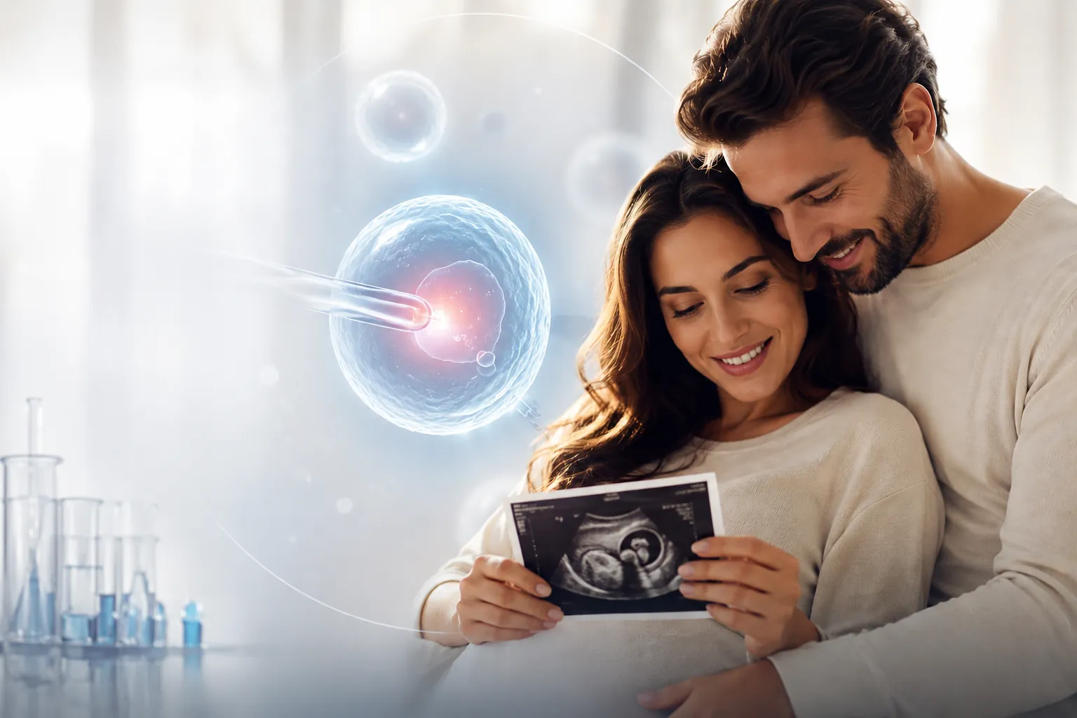 Clinical consultation scene representing a science-led fertility partnership