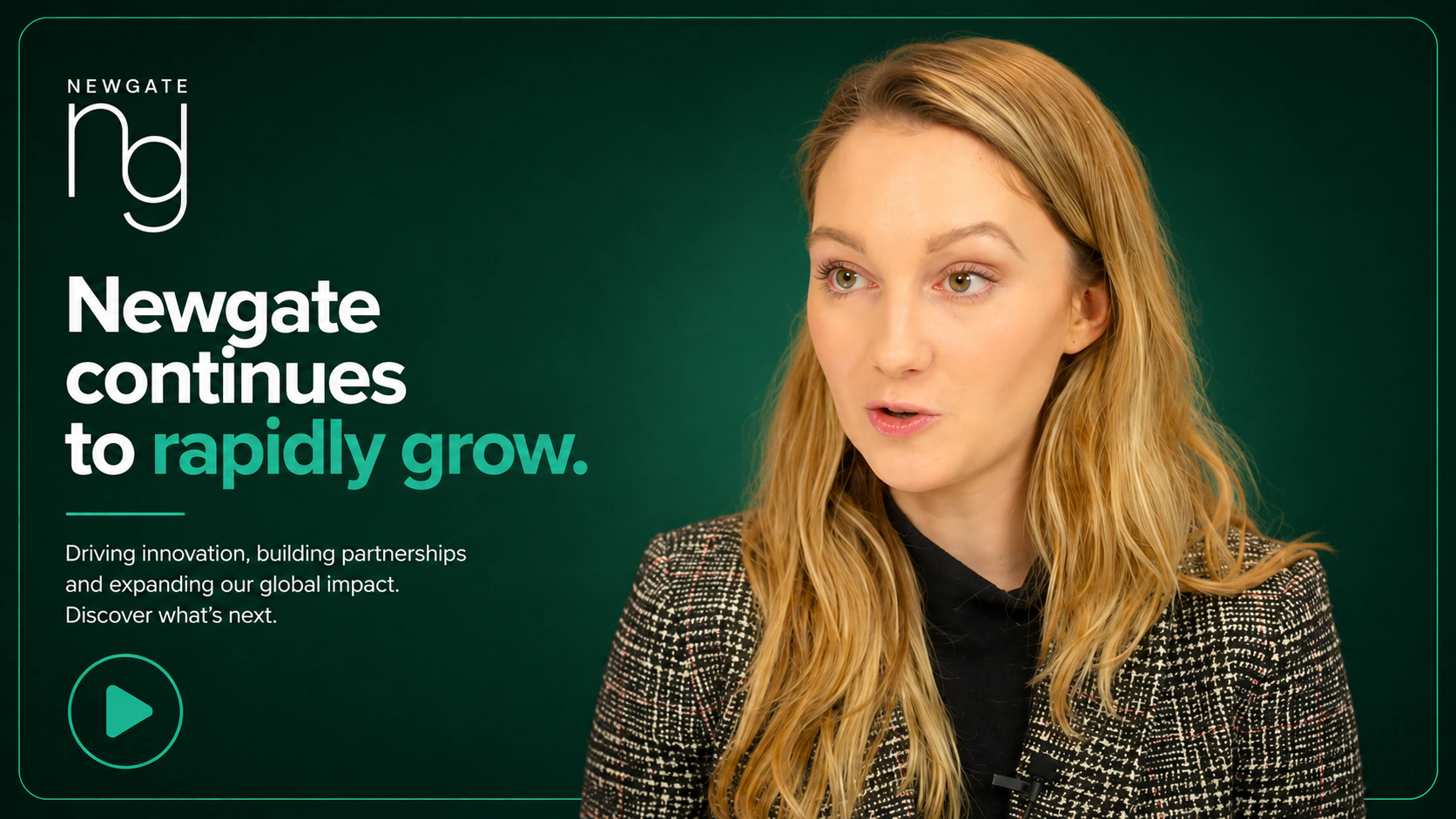 Newgate continues to rapidly grow — careers video